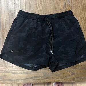 Fabletics Black Camo Athletic Shorts